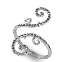 Twisted Cocktail Fashion Ring - Thumbnail 1