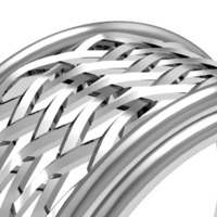 Celtic Weave/Braided Fashion Ring - Thumbnail 1