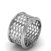 Small Celtic Weave/Braided Fashion Ring 3D Printing 134278