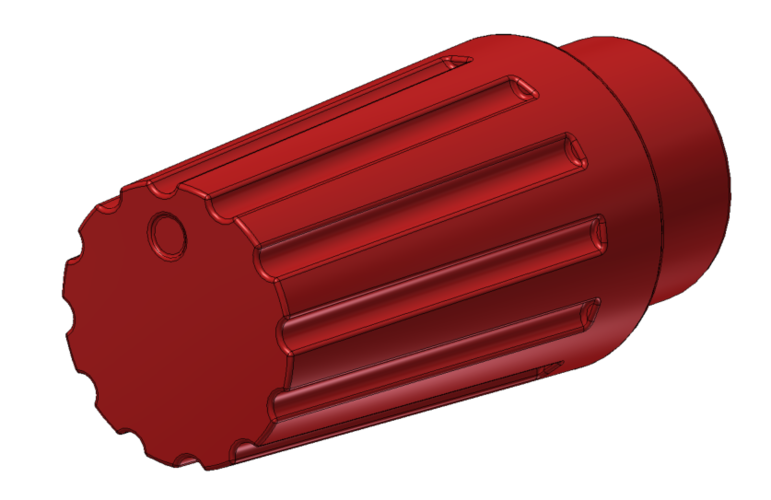 Potentiometer Knob for 6mm D shaft 3D Print 134279