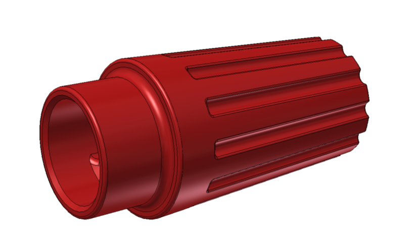 Potentiometer Knob for 6mm D shaft 3D Print 134280