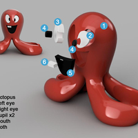  Children's toothbrush base the octopus series Pocoyo - Thumbnail 2