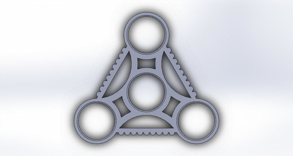 Triangle Fidget Spinner 3D Print 134341
