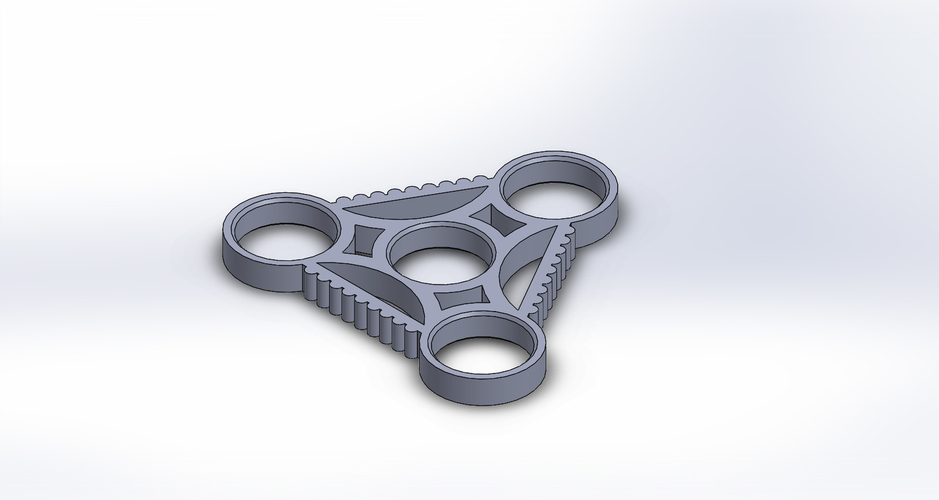 Triangle Fidget Spinner 3D Print 134342