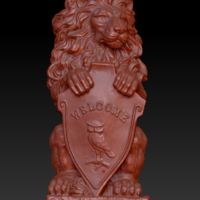 Sculpture lion "Welcome" - Thumbnail 2
