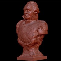 Small Bust of Kutuzov 3D Printing 134356