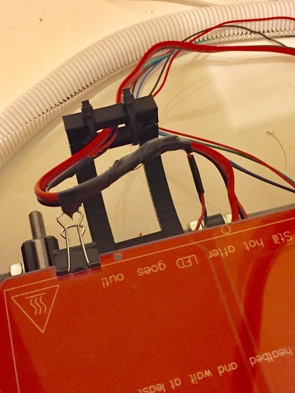 Heated Bed Cabling Strain Relief