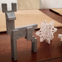 Small Geometric Deer 3D Printing 134432
