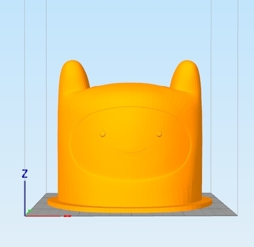 Finn's head Pen Stand 3D Print 134444