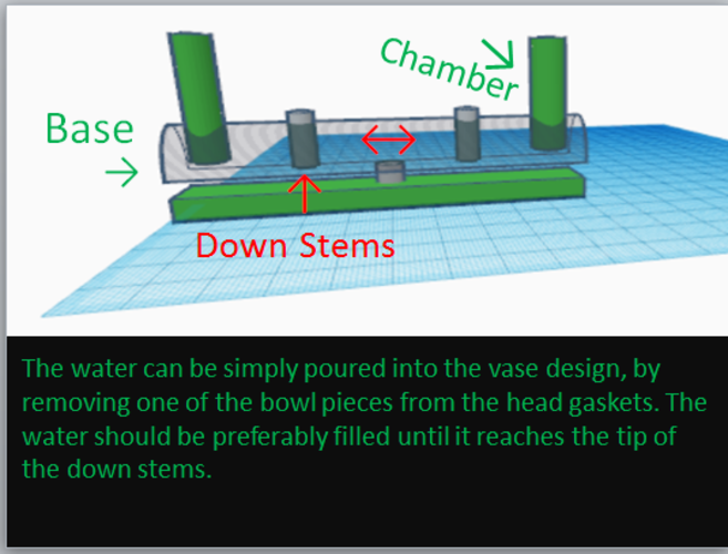 Duel Water Pipe Design  3D Print 134538