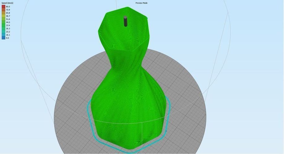 Twisted Heptagon Vase 3D Print 134730
