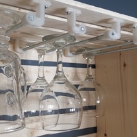 Small wine glass rack 3D Printing 134940