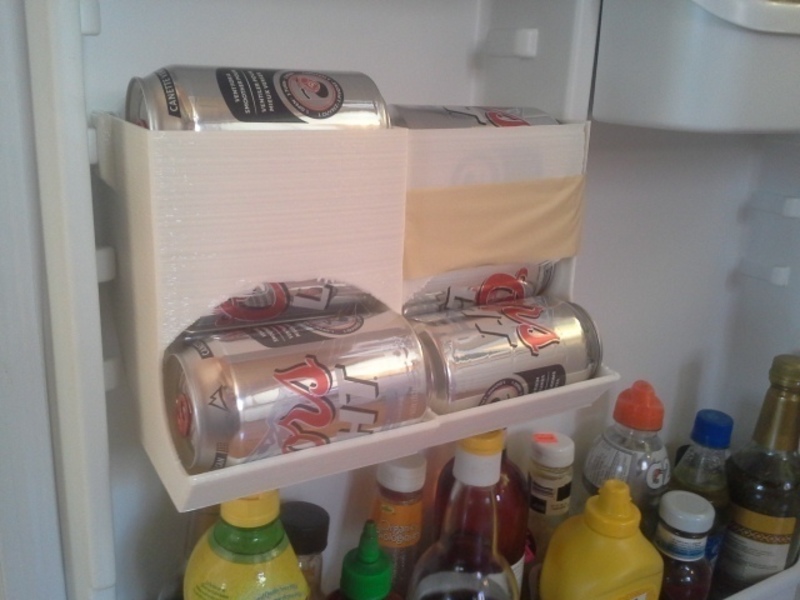 can dispenser fits into "frigidaire" fridge 