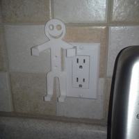 cell phone wall plate smiley - Thumbnail 2