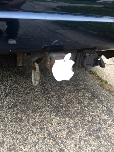 Apple Hitch Cover 3D Print 135046