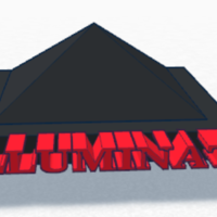 Small Mini Illuminati pyramid 3D Printing 135053