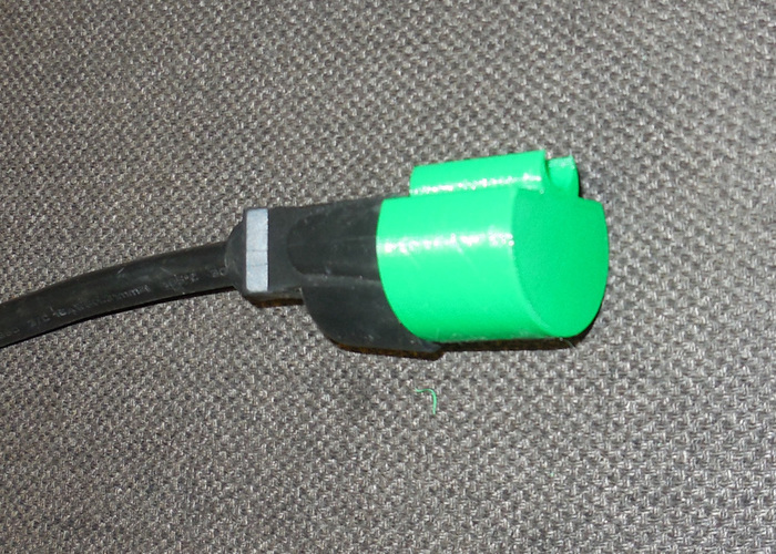 Female 120/240V Plug Protector 3D Print 135263