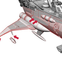 ALBATOR / ARCADIA '78 of Capitan Harlock Full assembly KIT - Thumbnail 2