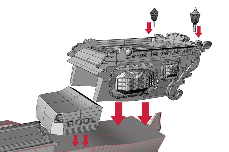 ALBATOR / ARCADIA '78 of Capitan Harlock Full assembly KIT 3D Print 135286