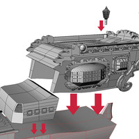 ALBATOR / ARCADIA '78 of Capitan Harlock Full assembly KIT - Thumbnail 4