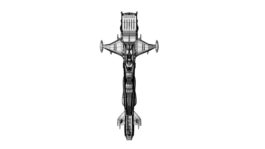 ALBATOR / ARCADIA '78 of Capitan Harlock Full assembly KIT 3D Print 135292