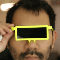Small LCD Glasses 3D Printing 135321