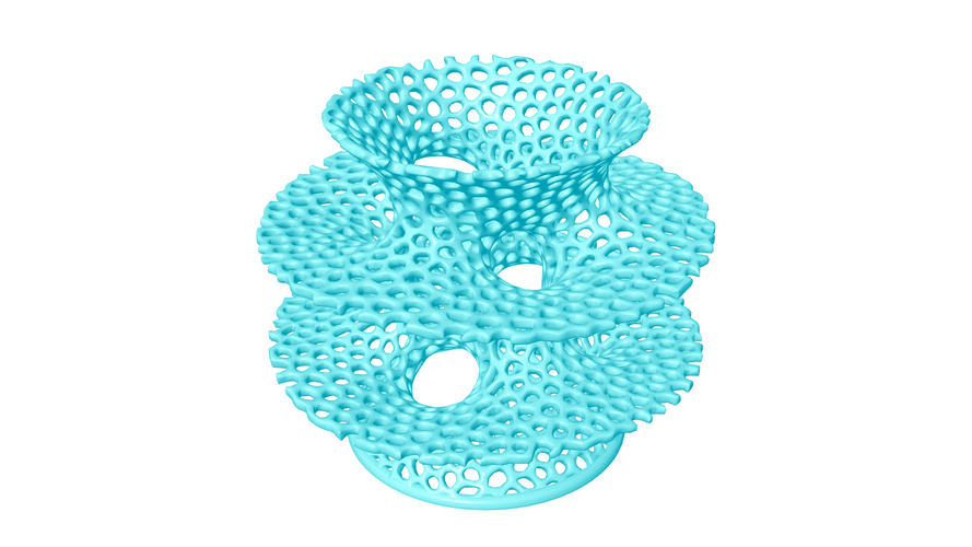 Voronoi Costa Big Vase 3D Print 13542