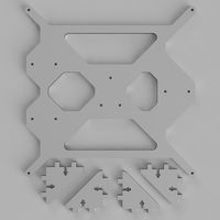 Printable Real size Prusa I3 frame - Thumbnail 7