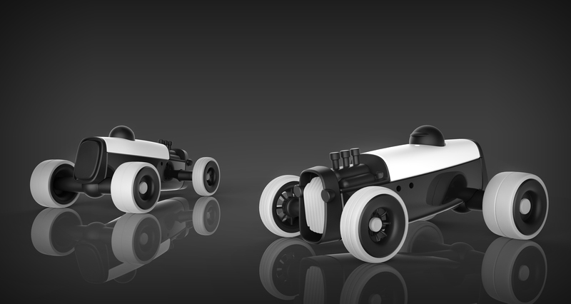 Modular HOT ROD designer toy