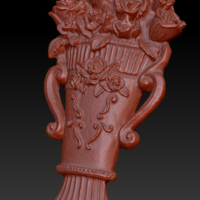 Vase with roses - Thumbnail 2