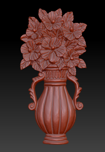 Vase with Flowers 3D Print 135558