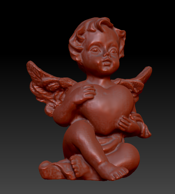 Angel with heart