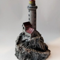 Lighthouse on a rock. - Thumbnail 3