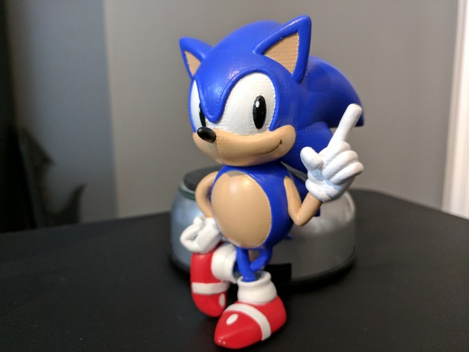 Sonic the Hedgehog! (with Logo) 3D Print 135620
