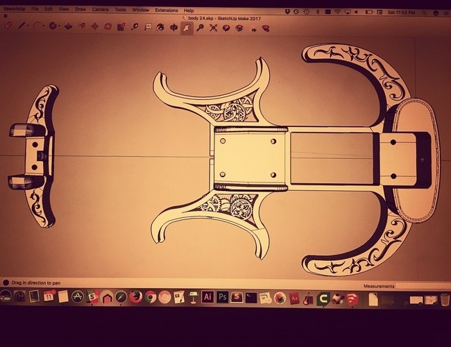 The Mina Violin 3D Print 135652