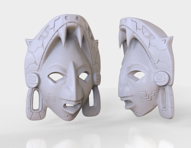 Mayan Mask 3D Print 135762