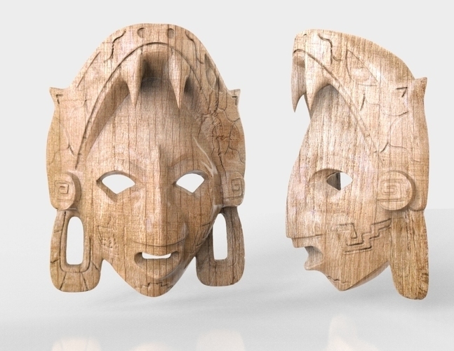 Mayan Mask 3D Print 135763