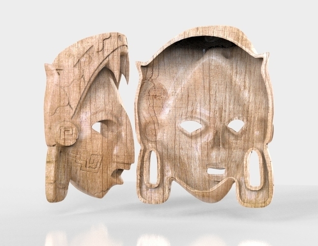 Mayan Mask 3D Print 135764