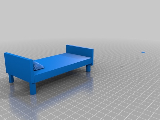 bed model as stl 3D Print 13577