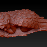 Angel sleeping in wings - Thumbnail 4