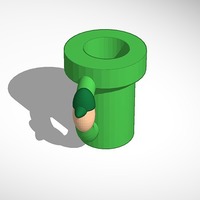 Small super mario pipe mug Lugi 3D Printing 13589