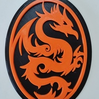 Small Dragon Wall Art 3D Printing 135891