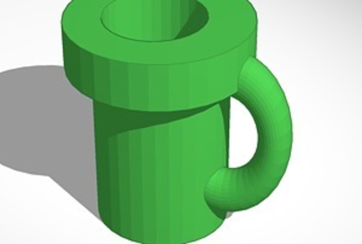 super mario pipe mug 3D Print 13595