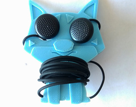 Pin Dog earphone cable organiser 3D Printing 135969