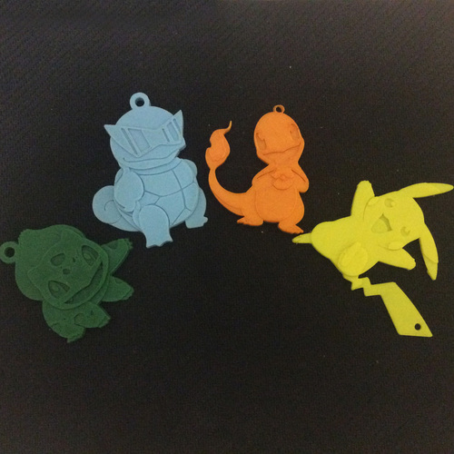 Pikachu Key Chain 3D Print 135973