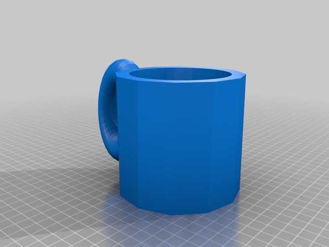 hex mug 3D Print 13598