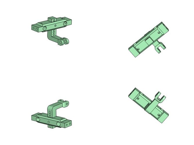 Axial SCX10 Trailer Hitch Bumper mount Scaler Crawler