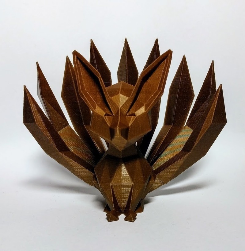 Low-poly Nine-tailed Fox