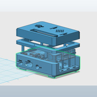 Small DeluxePi Case 3D Printing 136084