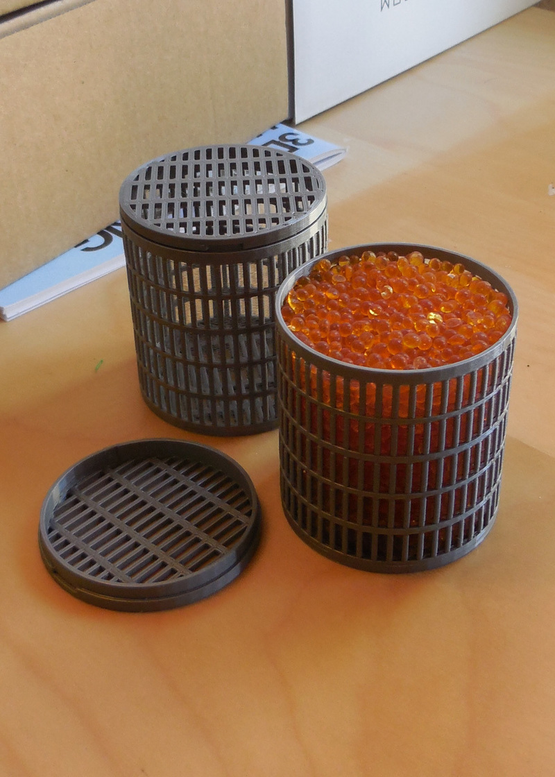Cylindrical Dessicant Box